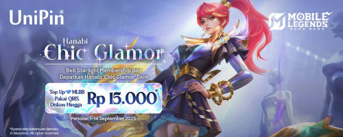 Top Up MLBB di UniPin Pakai QRIS Diskon 15 Ribu!